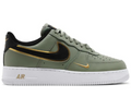 Nike Air Force 1 Metallic Oil Green lateral profile
