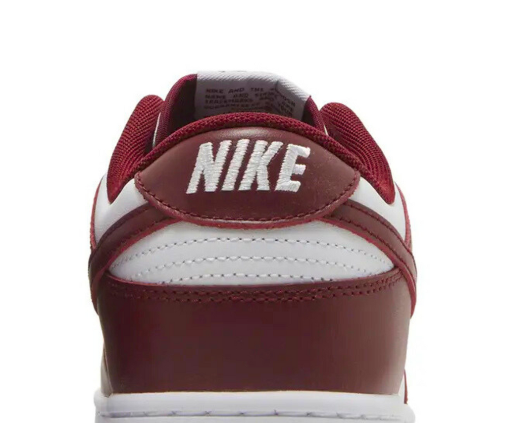 Nike Dunk Low Team Red back view